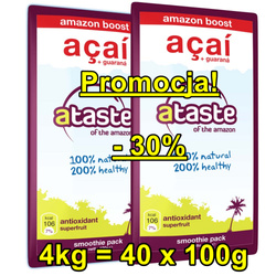 Promocja: Acai Berry + surop z guaraną - od Ataste 4 kg (40x100g)