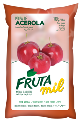 Acerola - Wiśnia z Barbados 100% miąższ (puree, pulpa, sok z miąższem) bez cukru - 1kg (10x100g)