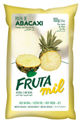 Ananas (100% Ananas) puree (miąższ, pulpa, sok z miąższem) bez cukru 2 kg (20x100g)