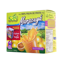 Marakuja - Passiflora - Męczennica puree owocowe (miąższ, pulpa) bez cukru 1kg (10x100g)