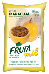 Marakuja - Passiflora - Męczennica puree owocowe (miąższ, pulpa) bez cukru 1kg (10x100g)