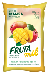 Mango 100%, naturalny miąższ (puree owocowe, pulpa, sok z miąższem) bez cukru 1 kg (10x100g)