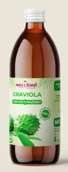 Graviola 100% sok z miąższem bez cukru 500 ml