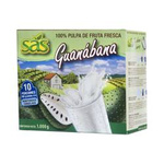 Guanabana, Graviola, Flaszowiec miąższ (puree owocowe, pulpa, sok z miąższem) bez cukru 1 kg (10x100g)