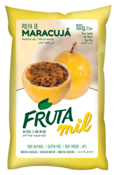 Marakuja - Passiflora - Męczennica puree owocowe (miąższ, pulpa, sok z miąższem) bez cukru 2kg (20x100g)